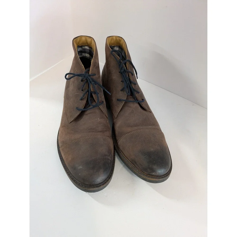Bostonian Commonwealth Mens Brown Suede Cap Toe Chukka Boots Size 12 M 261399127